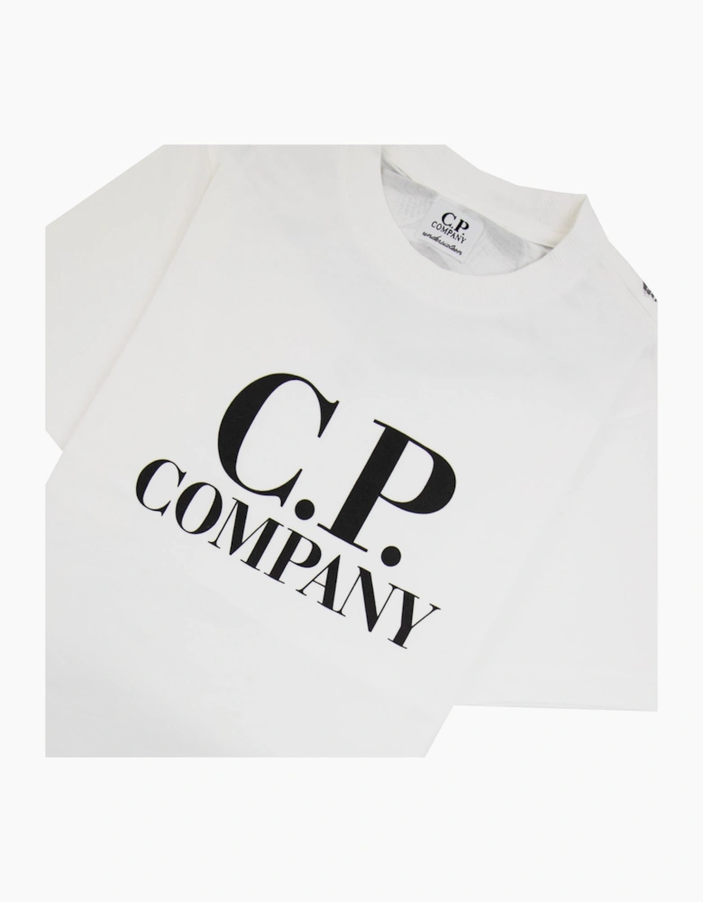 Cp Company Undersixteen Chest Logo Back Goggle T-shirt White 103