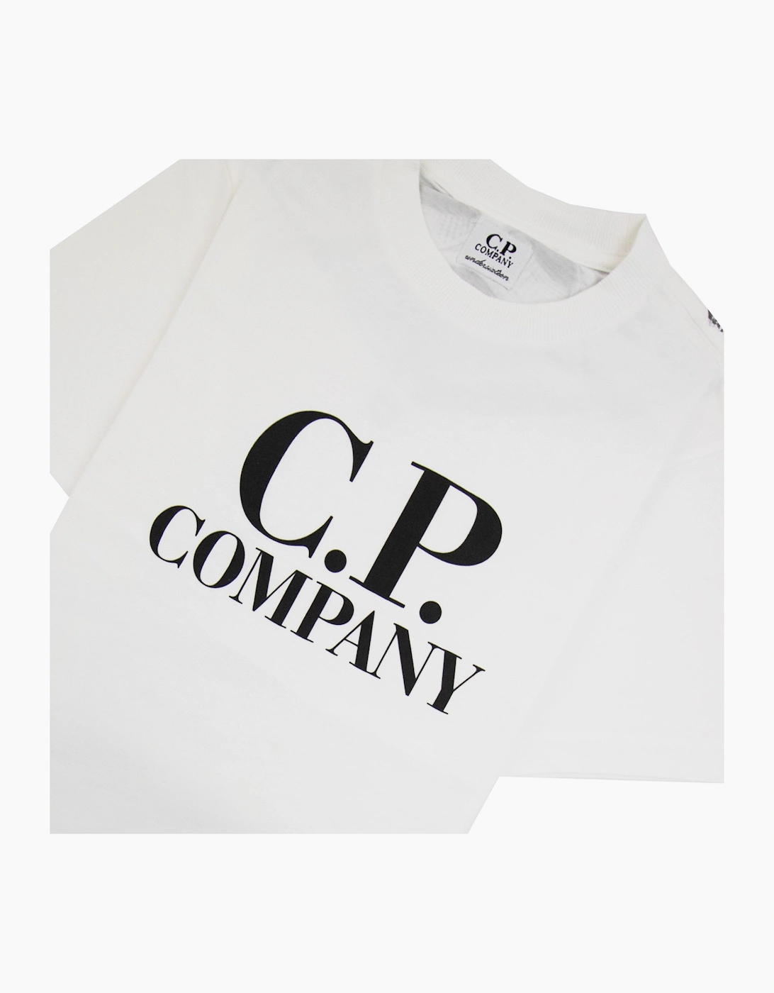 Cp Company Undersixteen Chest Logo Back Goggle T-shirt White 103