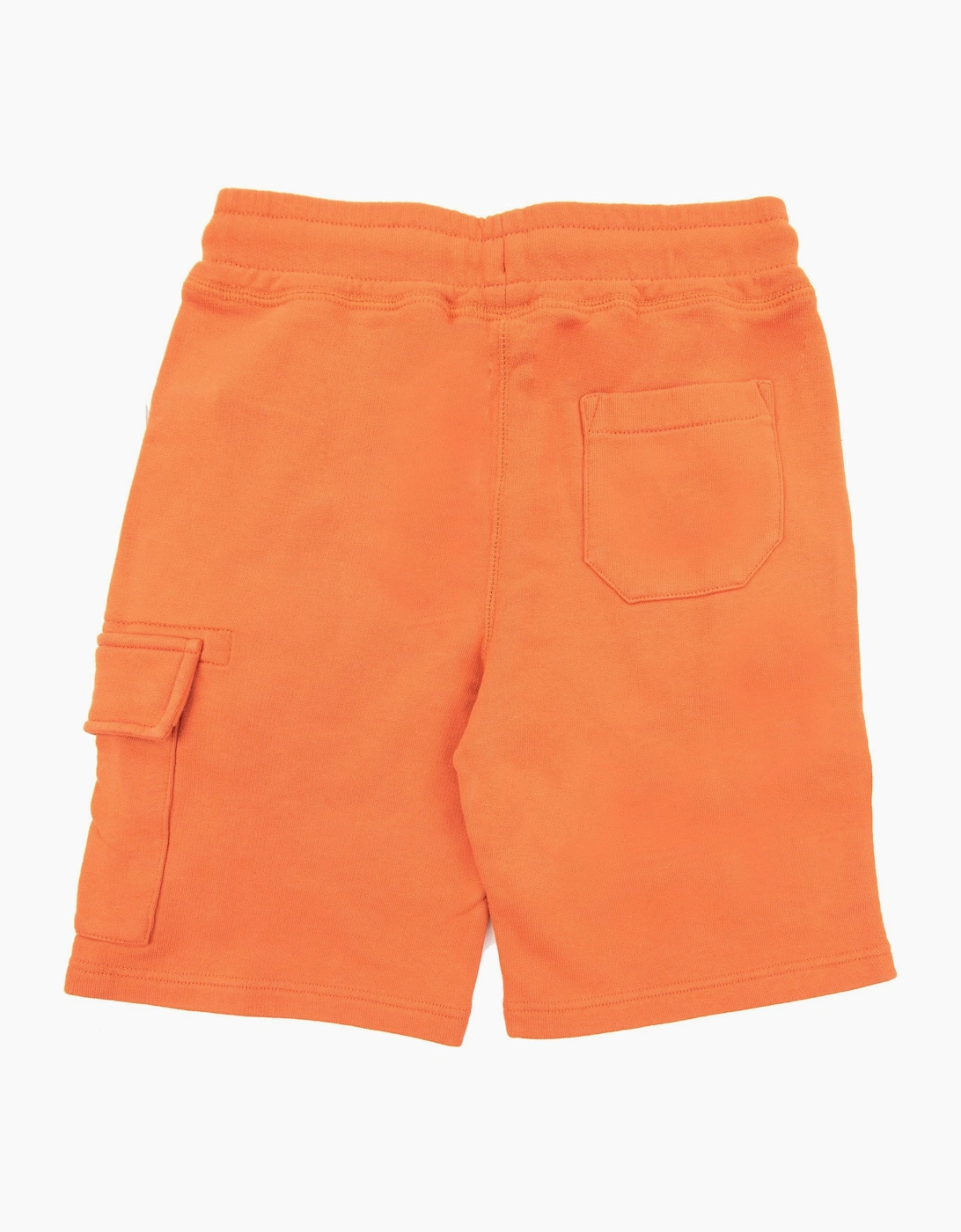 Cp Company Undersixteen Grey Lens Logo Bermuda Shorts Harvest Pumpkin 439