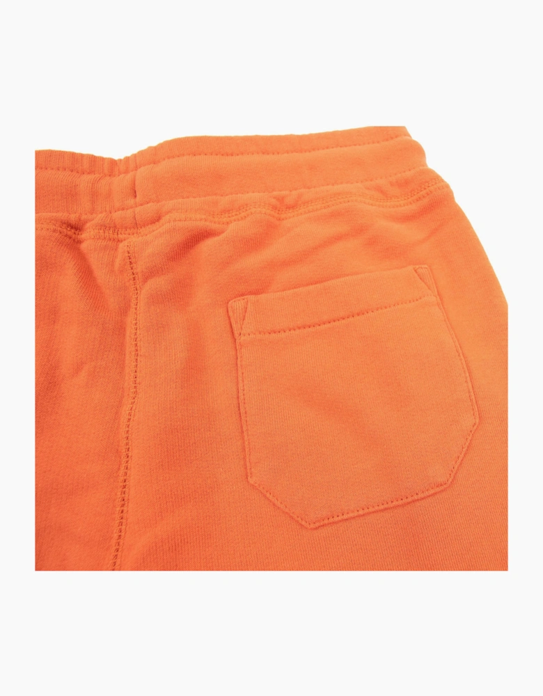 Cp Company Undersixteen Grey Lens Logo Bermuda Shorts Harvest Pumpkin 439