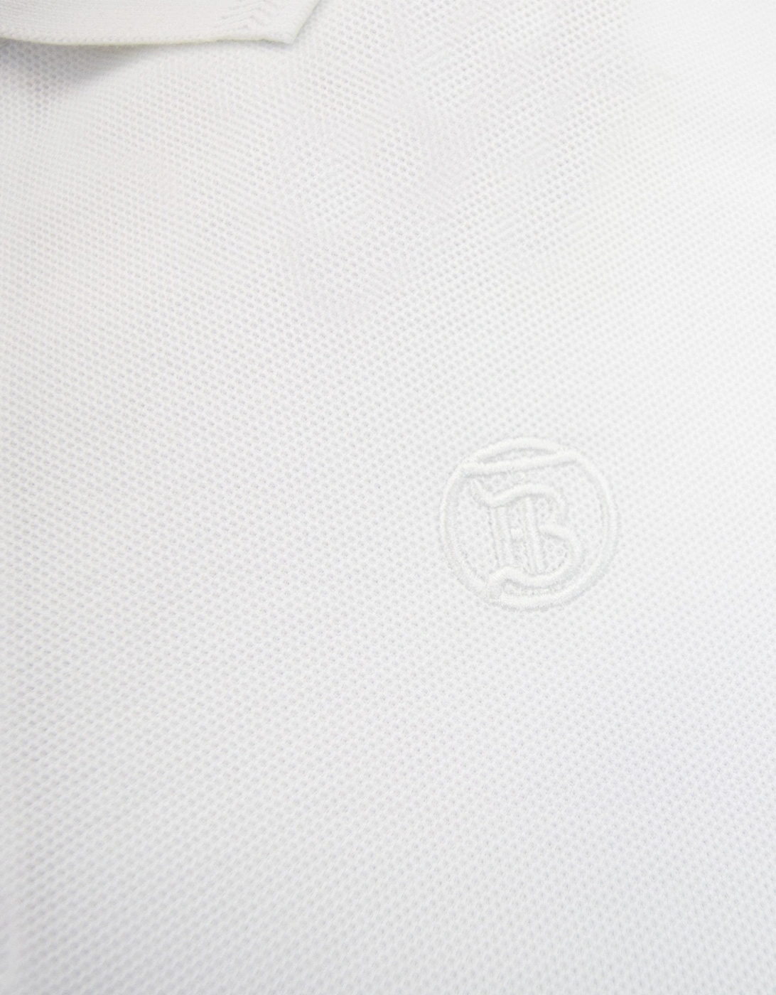 Burberry Manzoni Monogram Pique Polo White