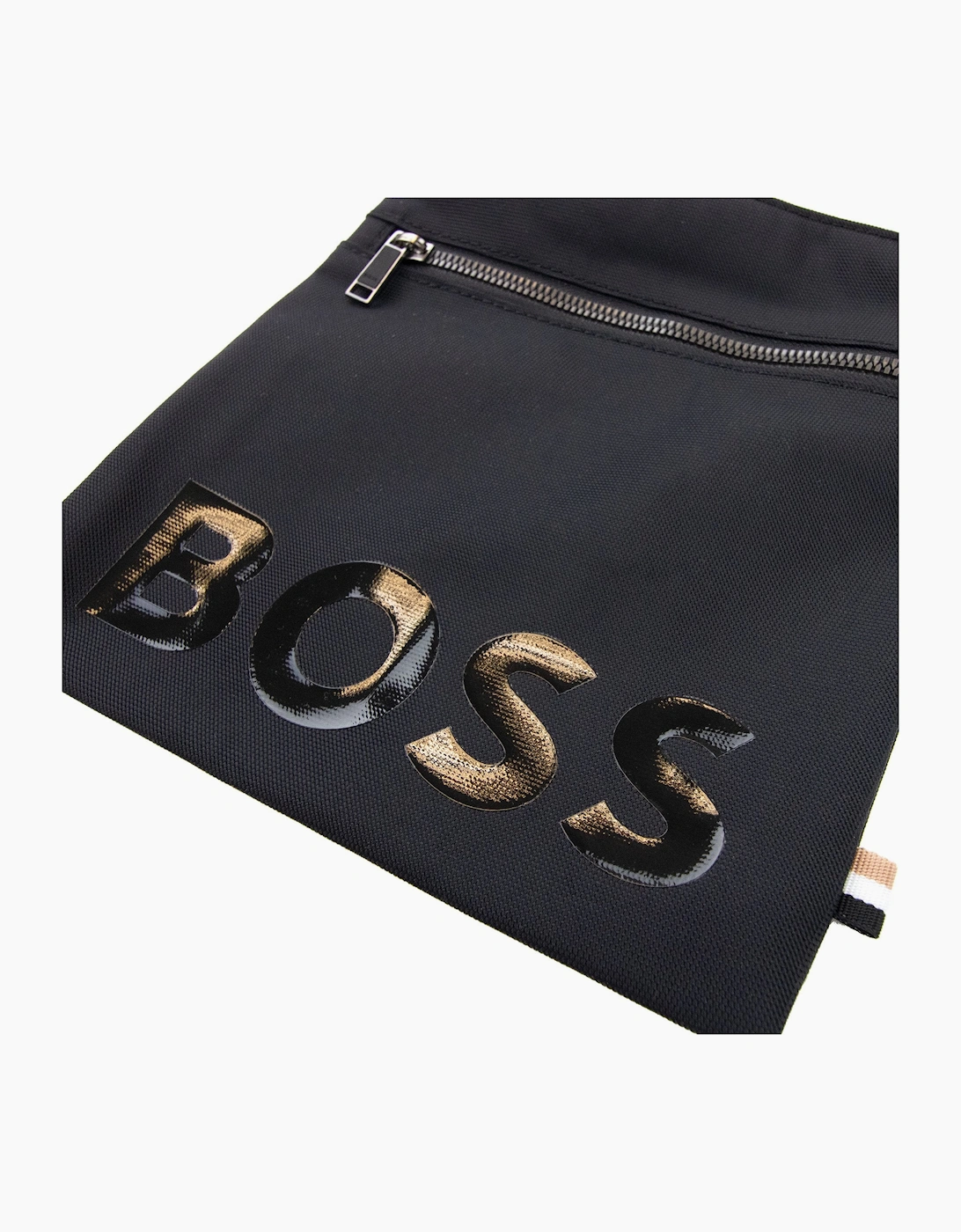 Hugo Boss Catch Printed Logo Envelope Bag Black 001