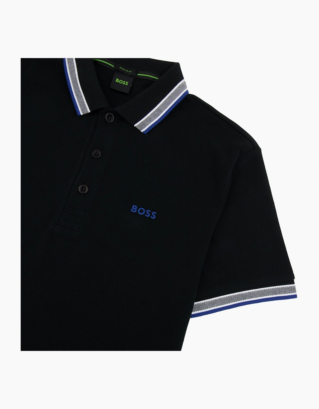 Hugo Boss Paddy Embroidered Logo Polo Black 009