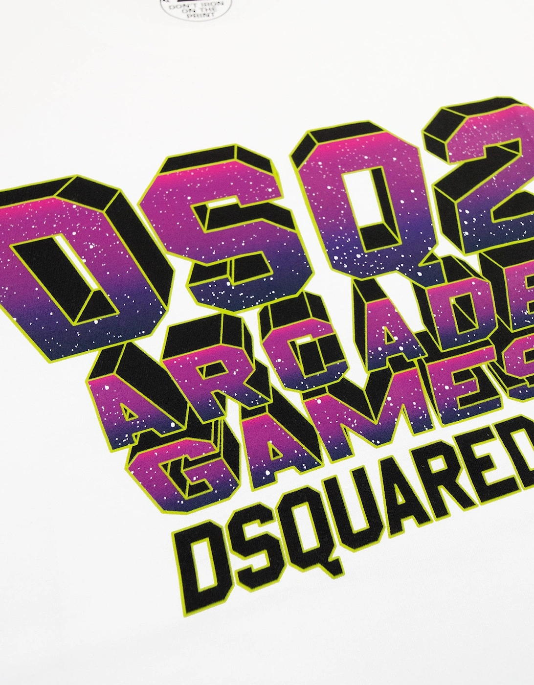 Dsquared2 Dsq2 Arcade Games Cool T Shirt White 100