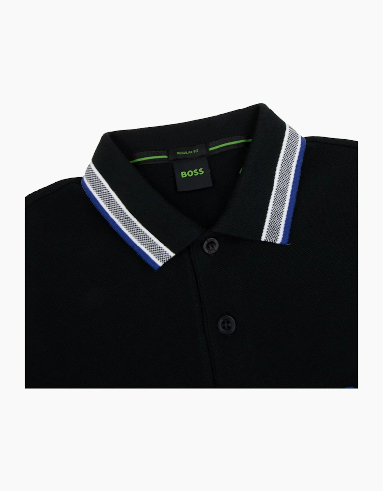 Hugo Boss Paddy Embroidered Logo Polo Black 009