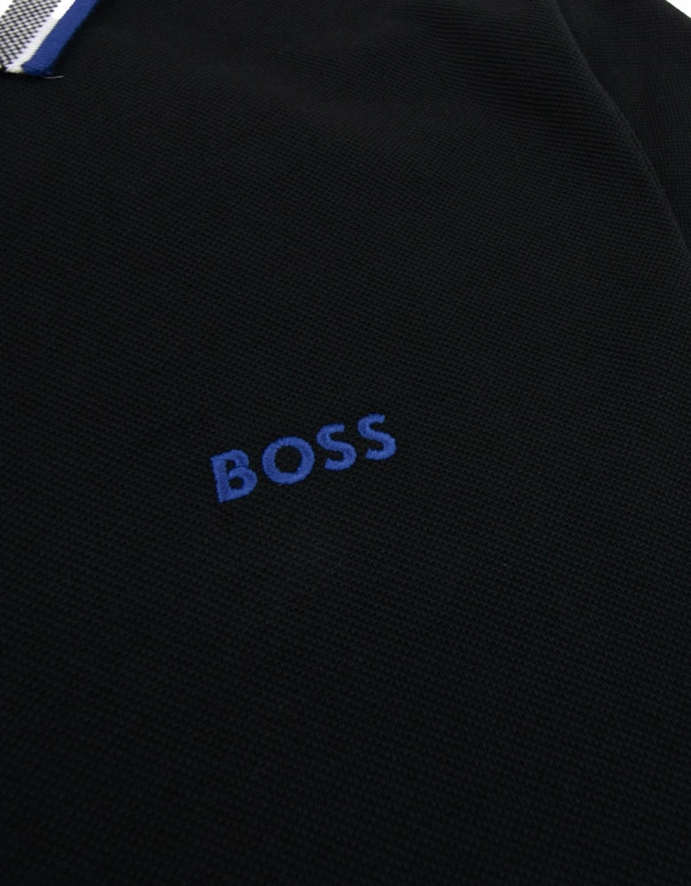 Hugo Boss Paddy Embroidered Logo Polo Black 009