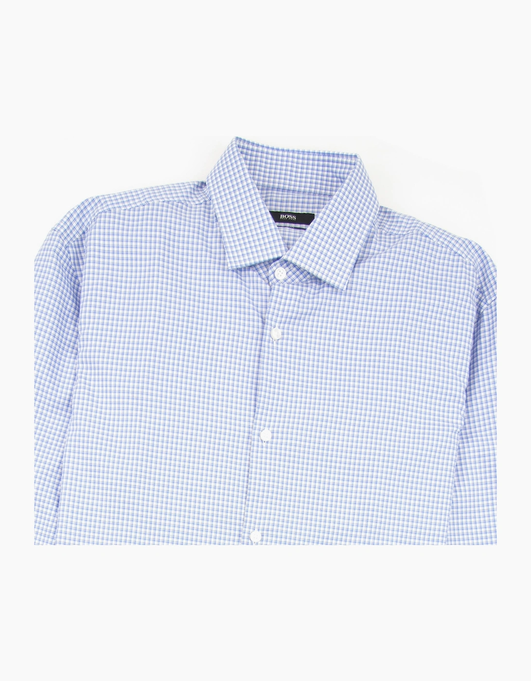 Hugo Boss Jenno Check Shirt Sky Blue