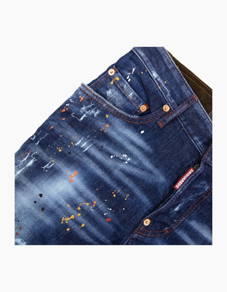 Dsquared2 Medium Autumn Leaves Wash Super Twinky Jeans Denim