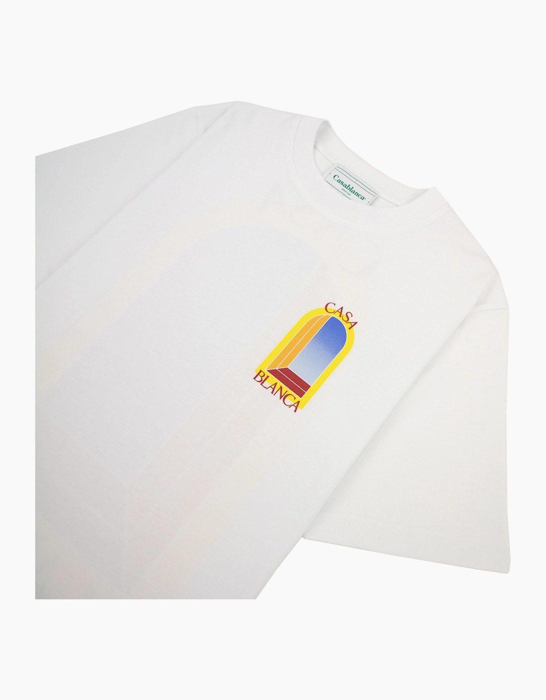 Casablanca L Arche De Nuit Printed T Shirt White 001