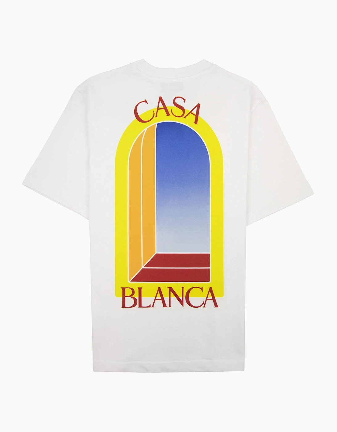 Casablanca L Arche De Nuit Printed T Shirt White 001