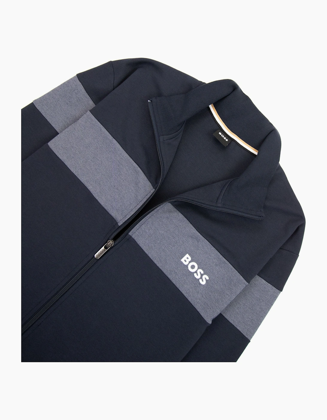 Hugo Boss Contrast Insert Logo Tracksuit Jacket Dark Navy 403