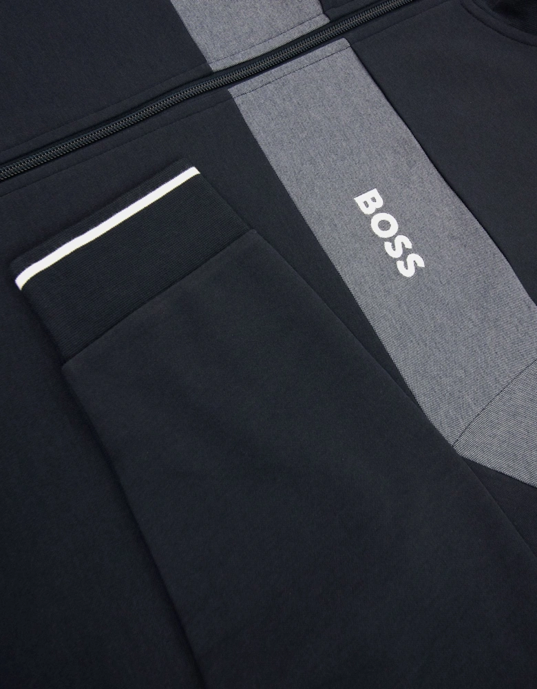 Hugo Boss Contrast Insert Logo Tracksuit Jacket Dark Navy 403