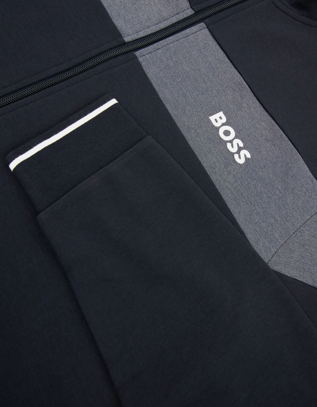 Hugo Boss Contrast Insert Logo Tracksuit Jacket Dark Navy 403