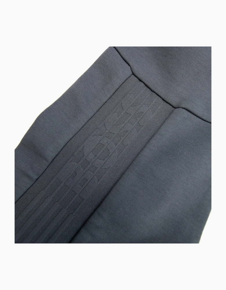 Hugo Boss Saggy 1 Embroidered Logo Zip Up Sweatshirt Dark Grey 027