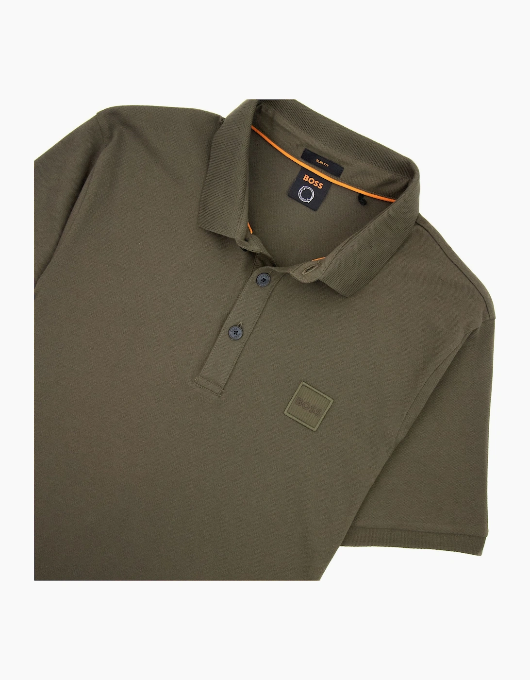 Hugo Passenger Patch Logo Polo Khaki 308