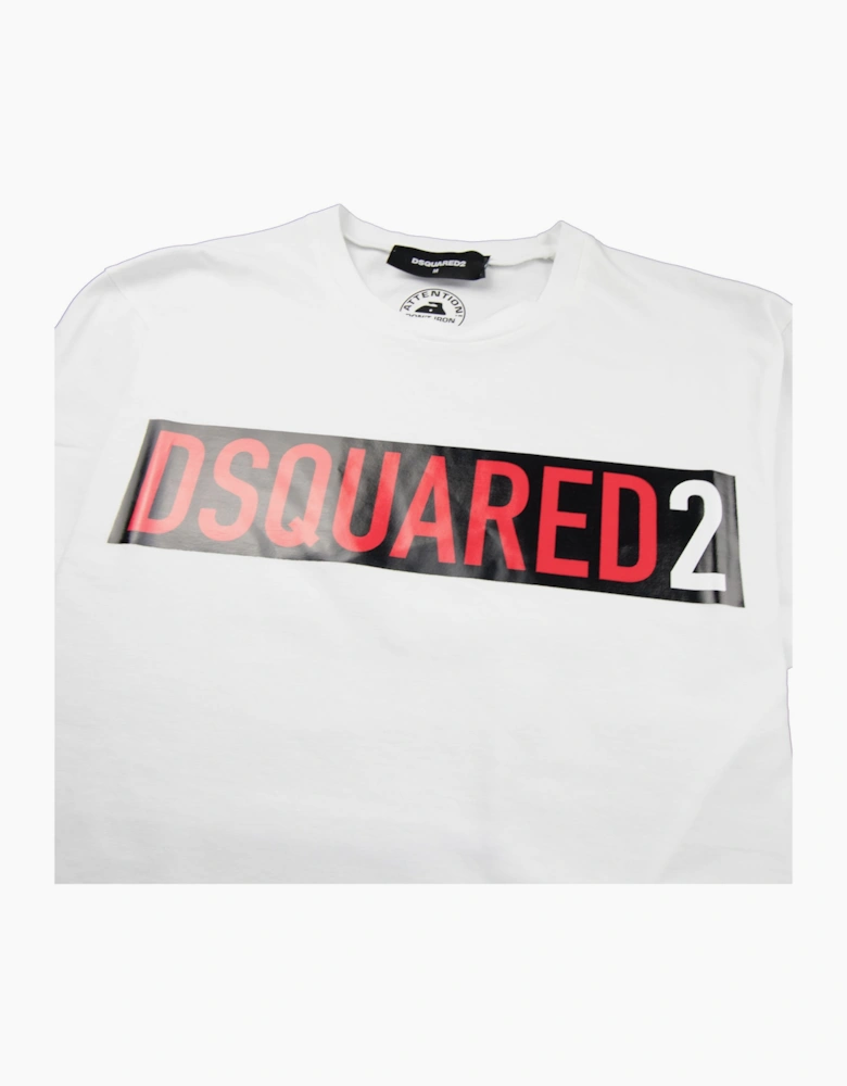 Dsquared2 Block Logo Tee White