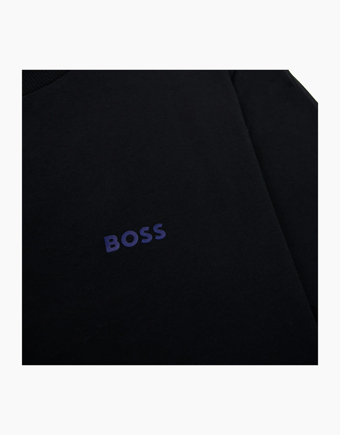 Hugo Boss Contrast Printed Logo Tee Black 004