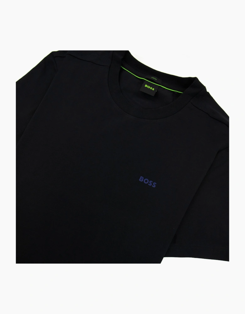 Hugo Boss Contrast Printed Logo Tee Black 004