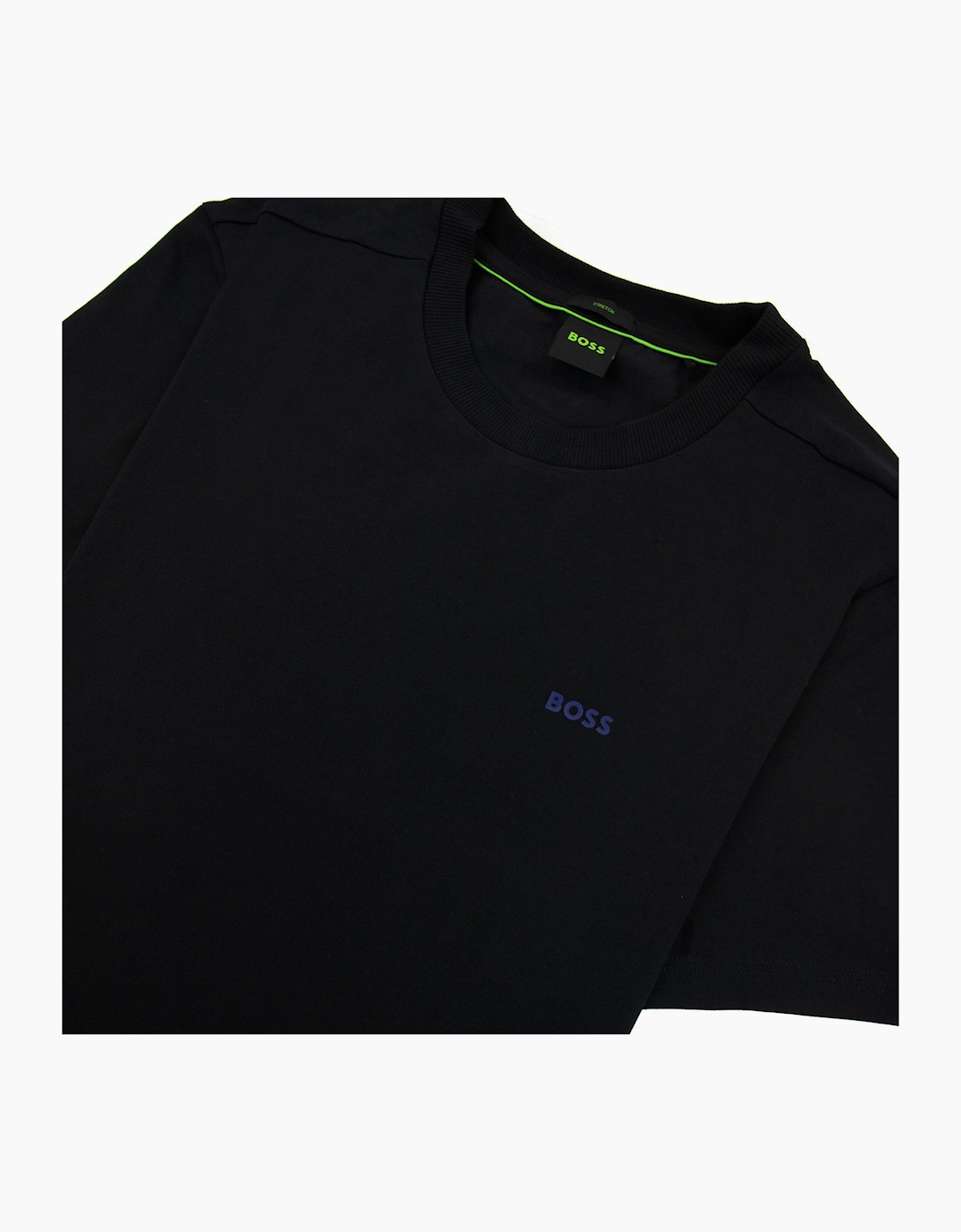 Hugo Boss Contrast Printed Logo Tee Black 004
