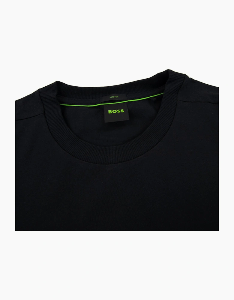 Hugo Boss Contrast Printed Logo Tee Black 004
