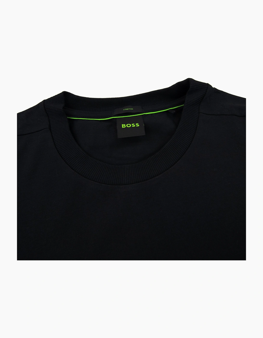 Hugo Boss Contrast Printed Logo Tee Black 004