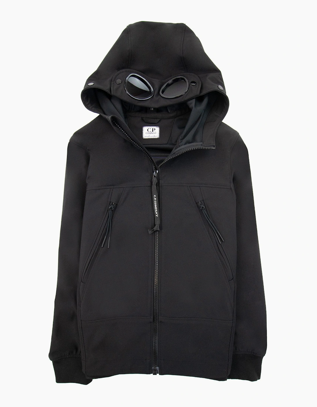 Cp Company Undersixteen Soft Shell Google Jacket Black