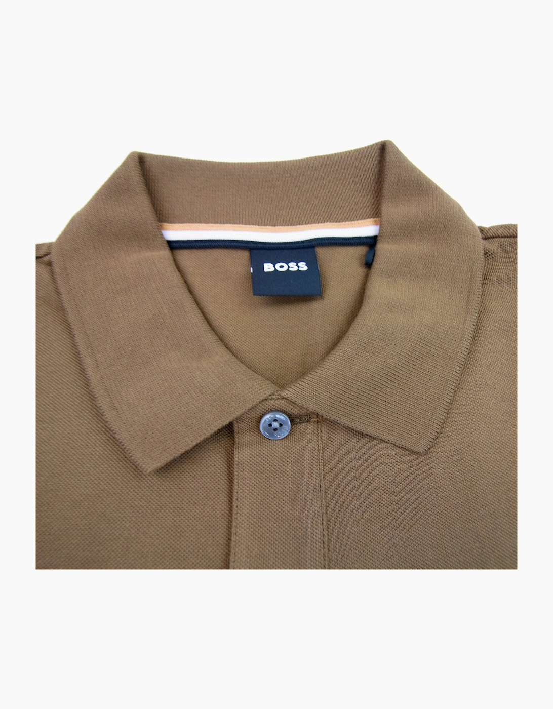 Hugo Boss Pallas Embroidered Logo S/s Polo Dark Brown 361