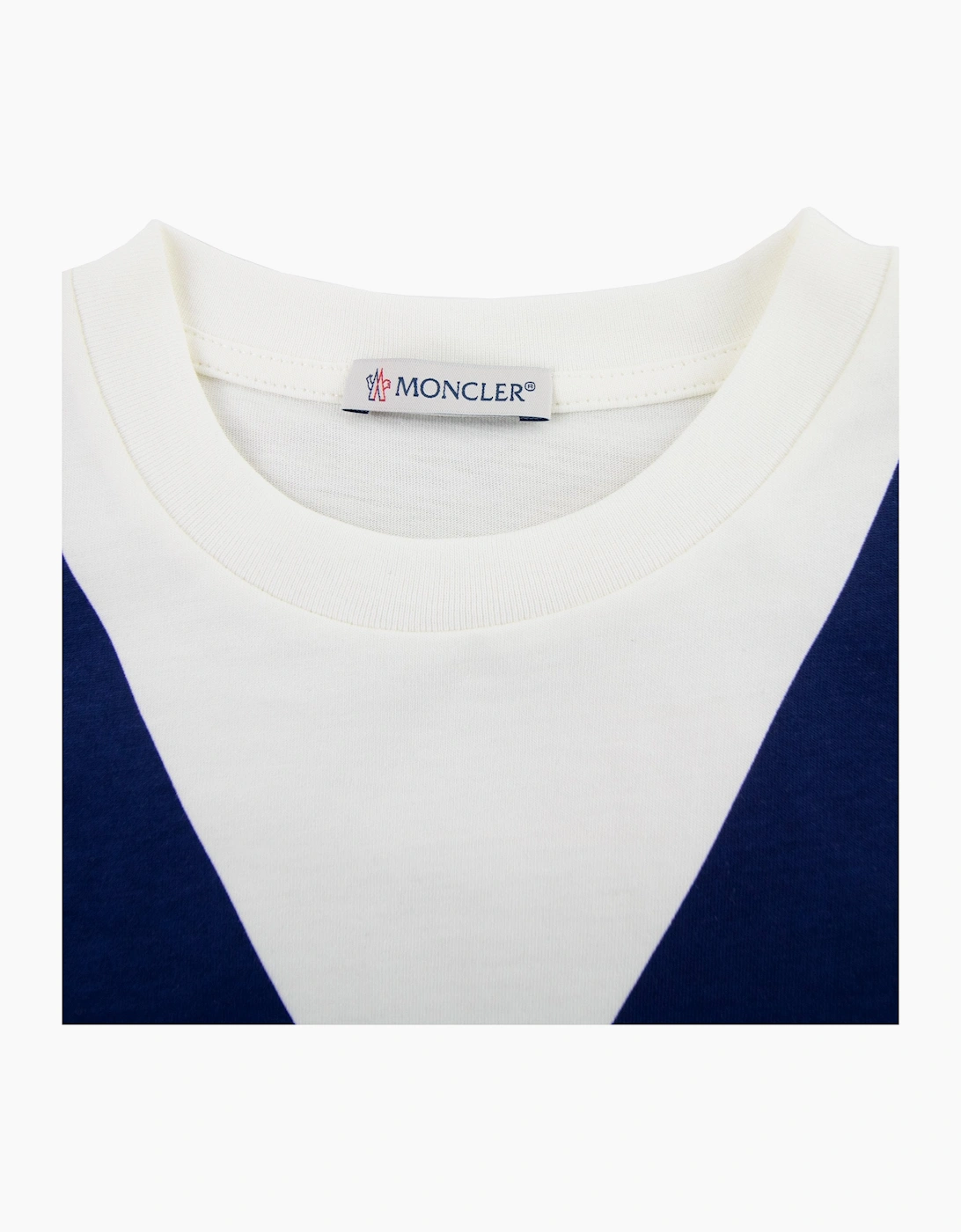 Moncler Junior Tricolore T-shirt White
