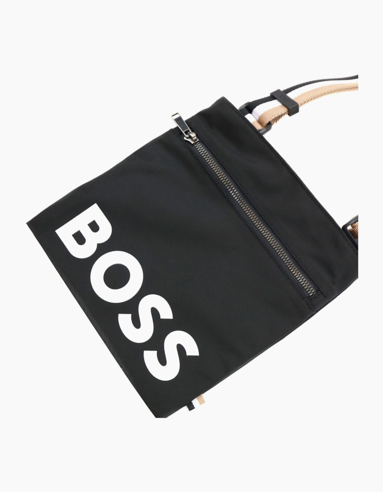 Hugo Boss Catch Printed Logo Envelope Bag Black/white
