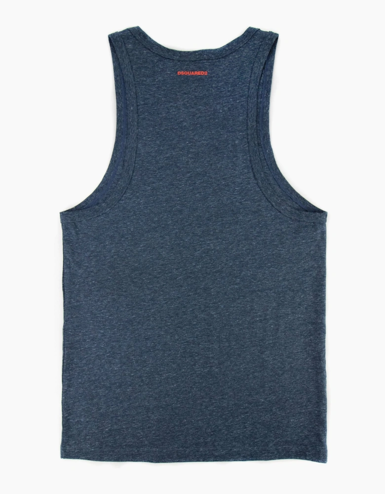 Dsquared2 Back Logo Vest Top Navy