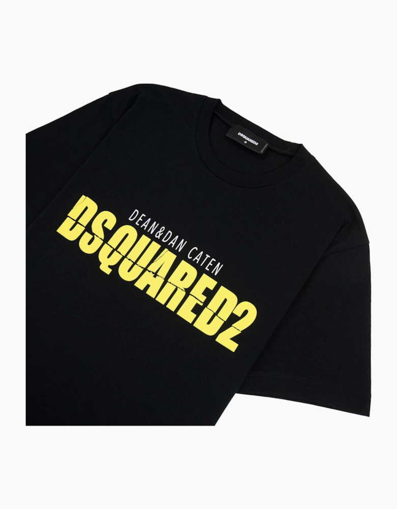 Dsquared2 Horror Printed Logo Cool Fit T Shirt Black 900