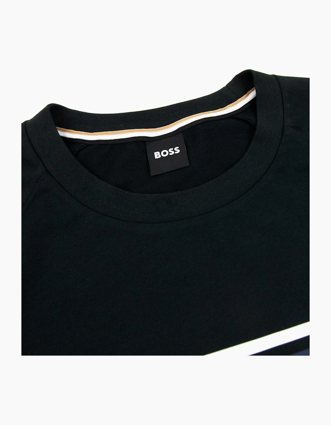 Hugo Boss Authentic Logo Crewneck Sweatshirt Black 001