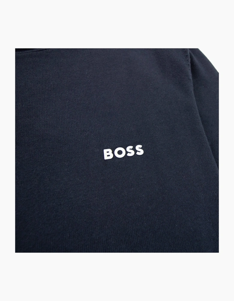 Hugo Boss Rallo Curved Logo Sweater Navy 402