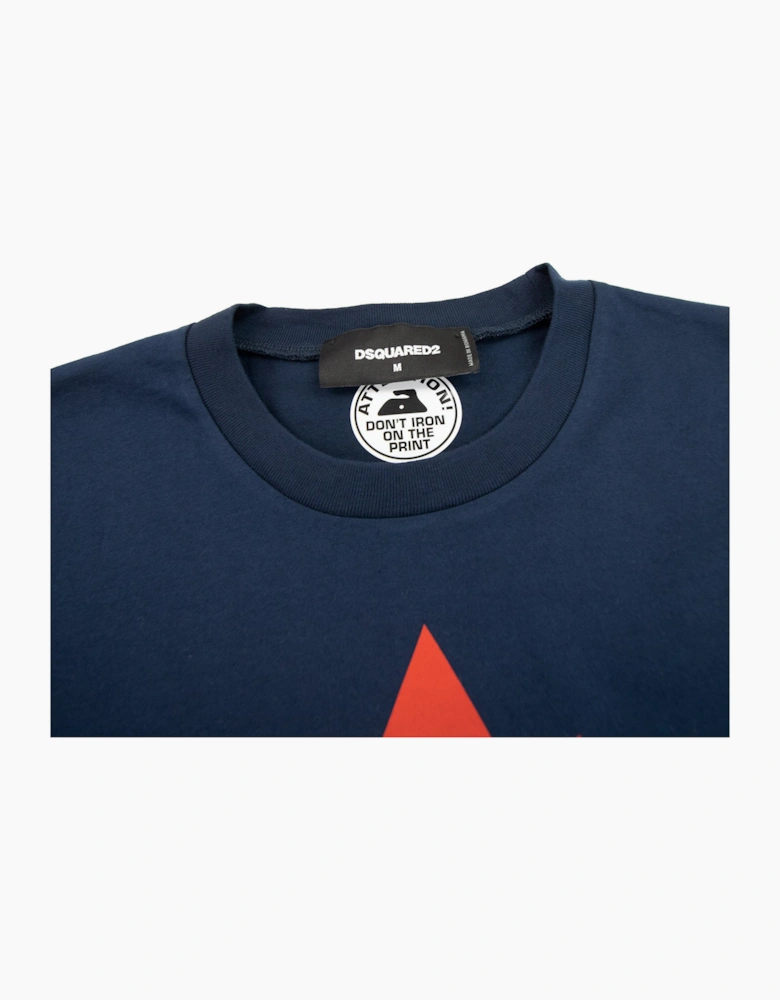Dsquared2 Dsq2 Logo Print Cool T Shirt Navy 478