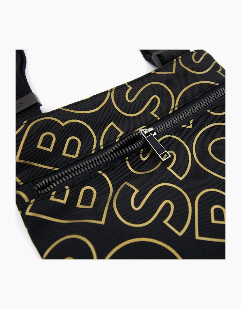 Hugo Boss Catch Ln Outline Logo Envelope Bag Black 001