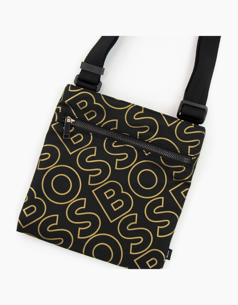 Hugo Boss Catch Ln Outline Logo Envelope Bag Black 001