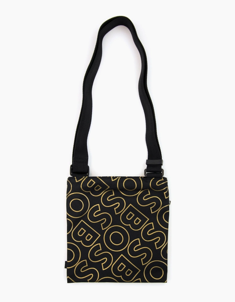 Hugo Boss Catch Ln Outline Logo Envelope Bag Black 001