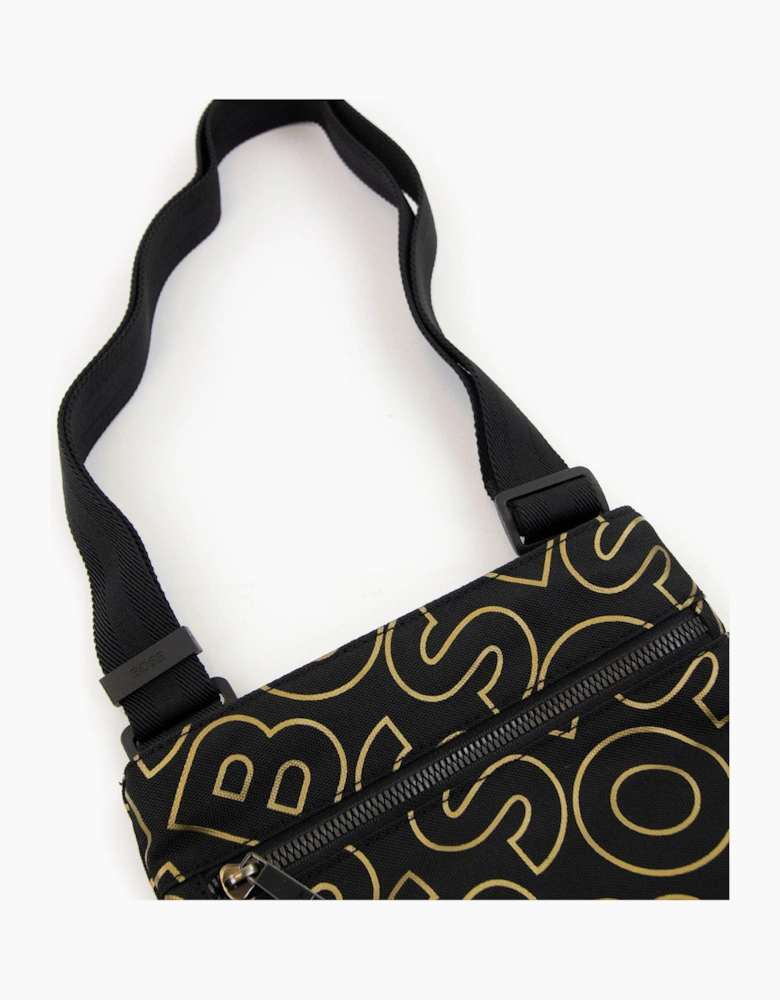 Hugo Boss Catch Ln Outline Logo Envelope Bag Black 001