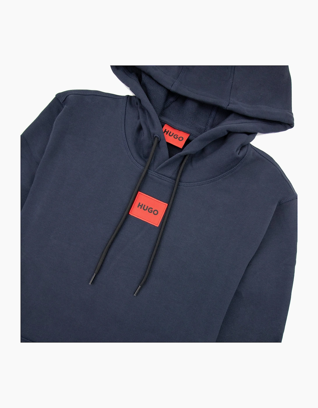Hugo Daratschi214 Logo Hoodied Sweatshirt Dark Blue 405