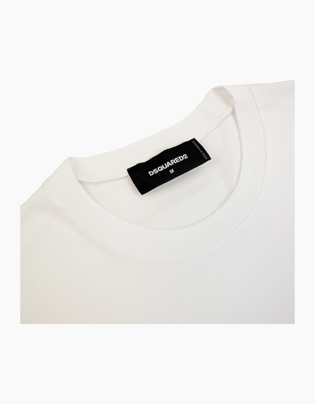 Dsquared2 Horror Printed Logo Cool Fit T Shirt White 100