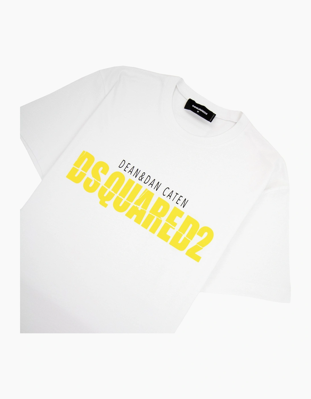 Dsquared2 Horror Printed Logo Cool Fit T Shirt White 100