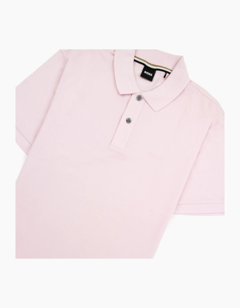 Hugo Boss Pallas Embroidered Logo S/s Polo Pink 684