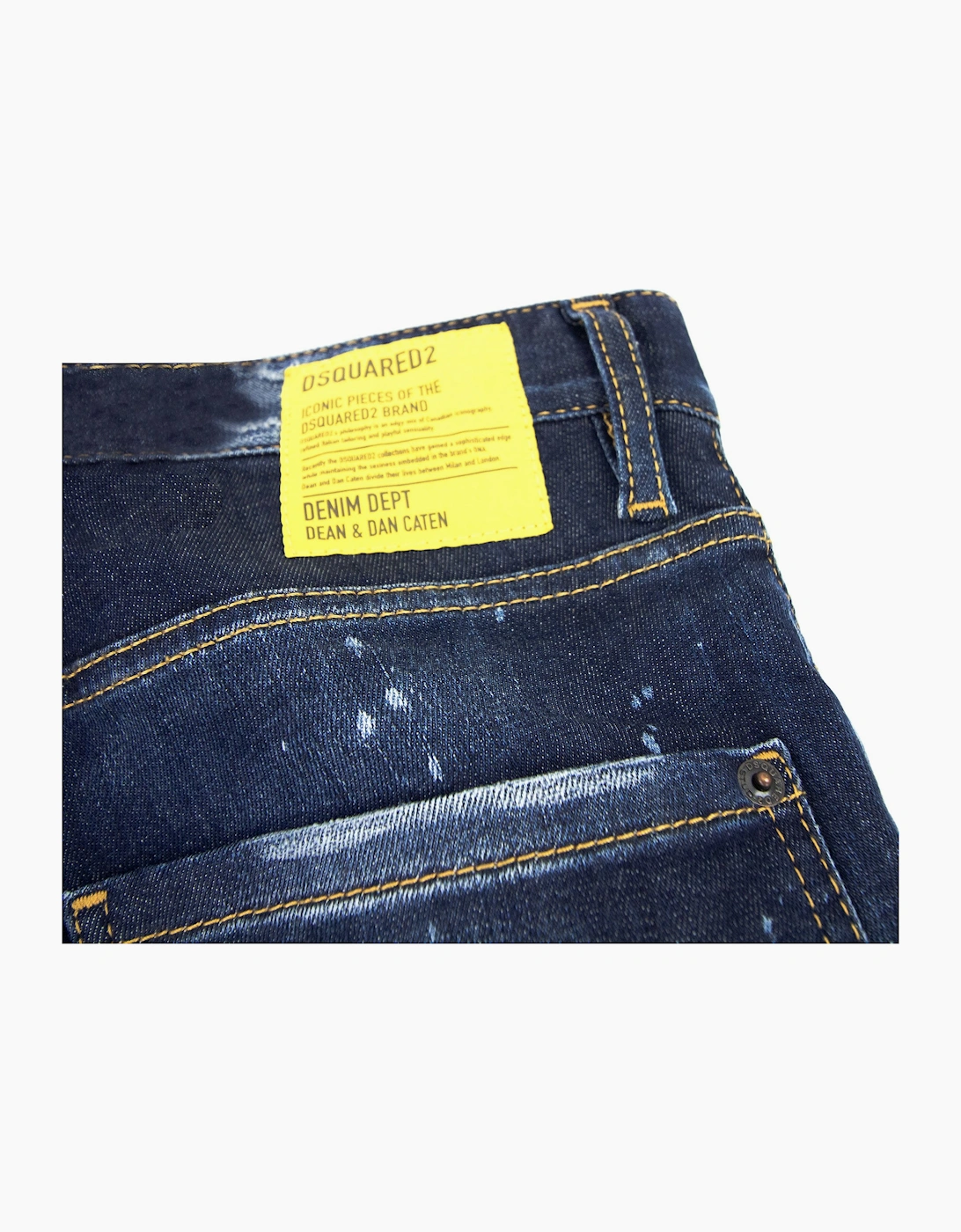 Dsquared2 Dark Ripped Bleach Wash Cool Guy Jeans Denim 470
