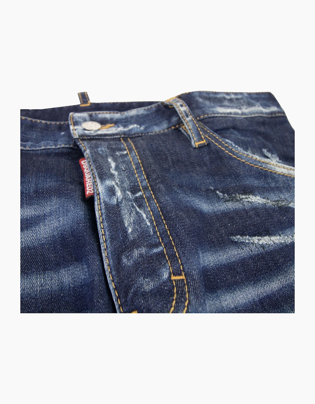 Dsquared2 Dark Ripped Bleach Wash Cool Guy Jeans Denim 470