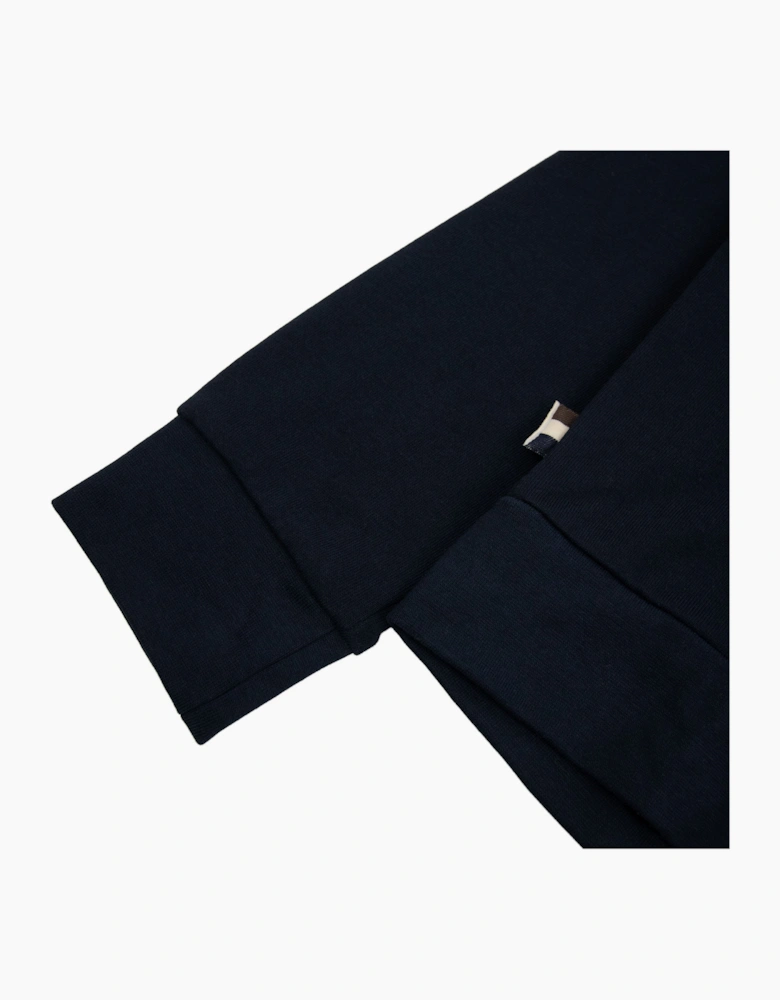 Aquascutum Active Big Logo Hoodie Navy