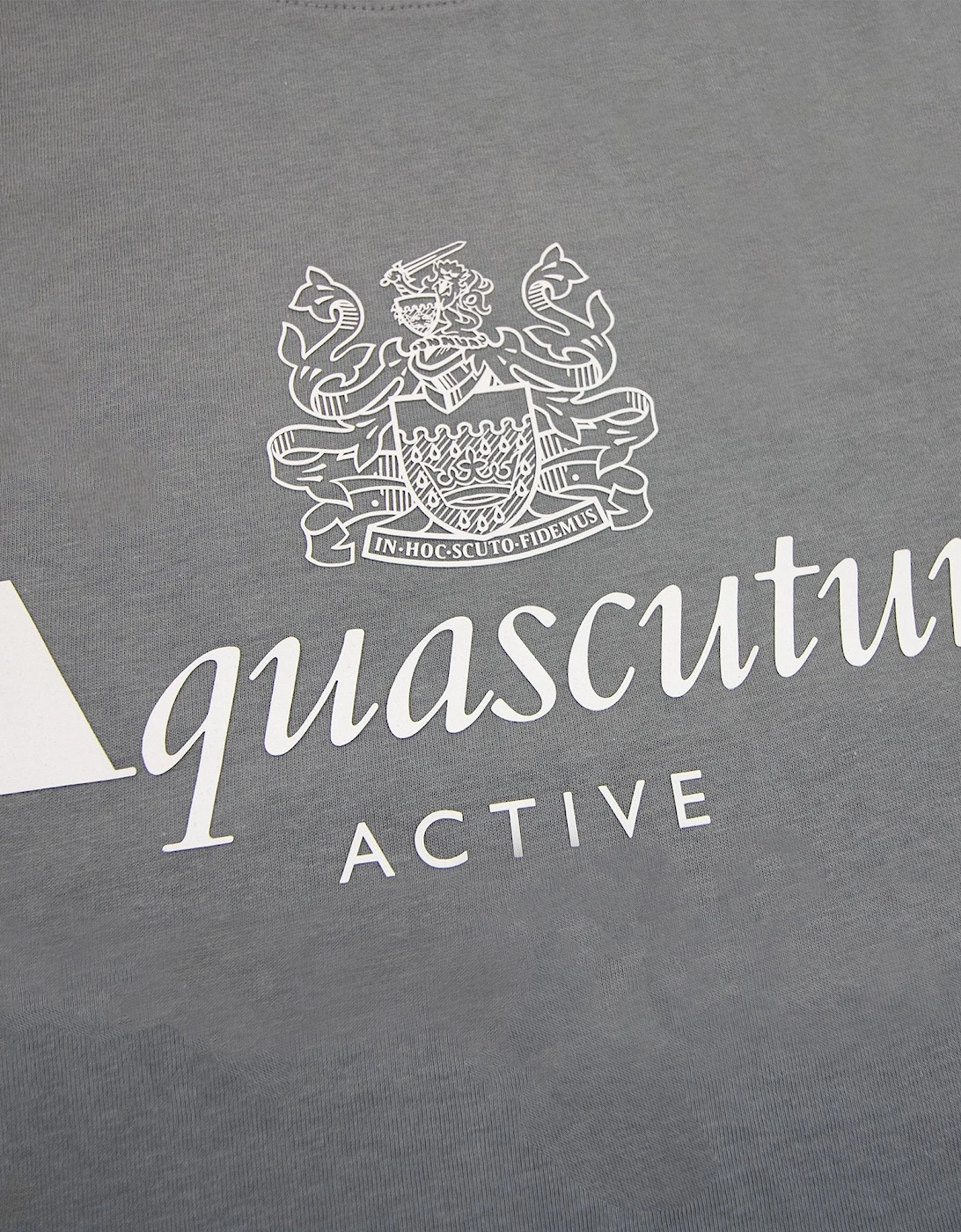Aquascutum Active Big Logo T Shirt Charcoal