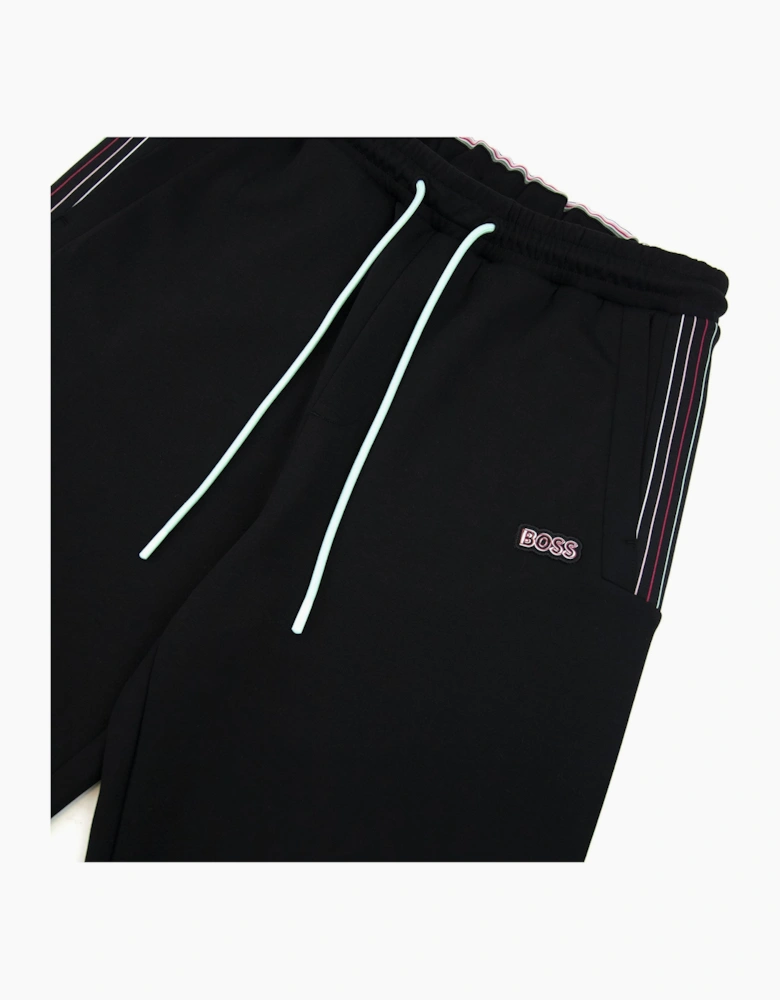 Hugo Boss Hadiko 1 Multi Coloured Stripe Bottoms Black 001