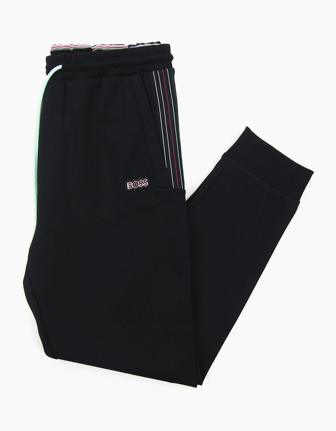 Hugo Boss Hadiko 1 Multi Coloured Stripe Bottoms Black 001