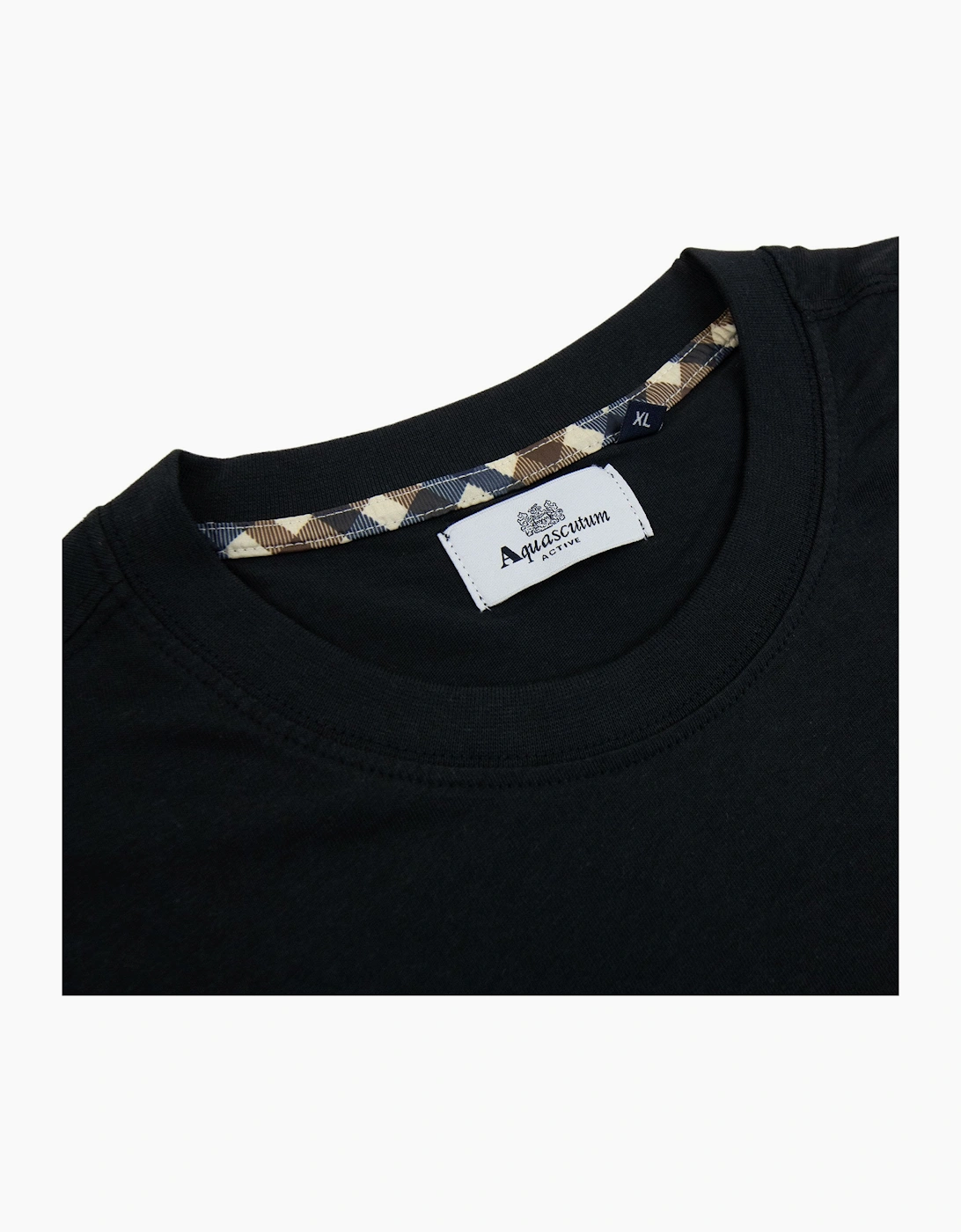 Aquascutum Active Big Logo T Shirt Black