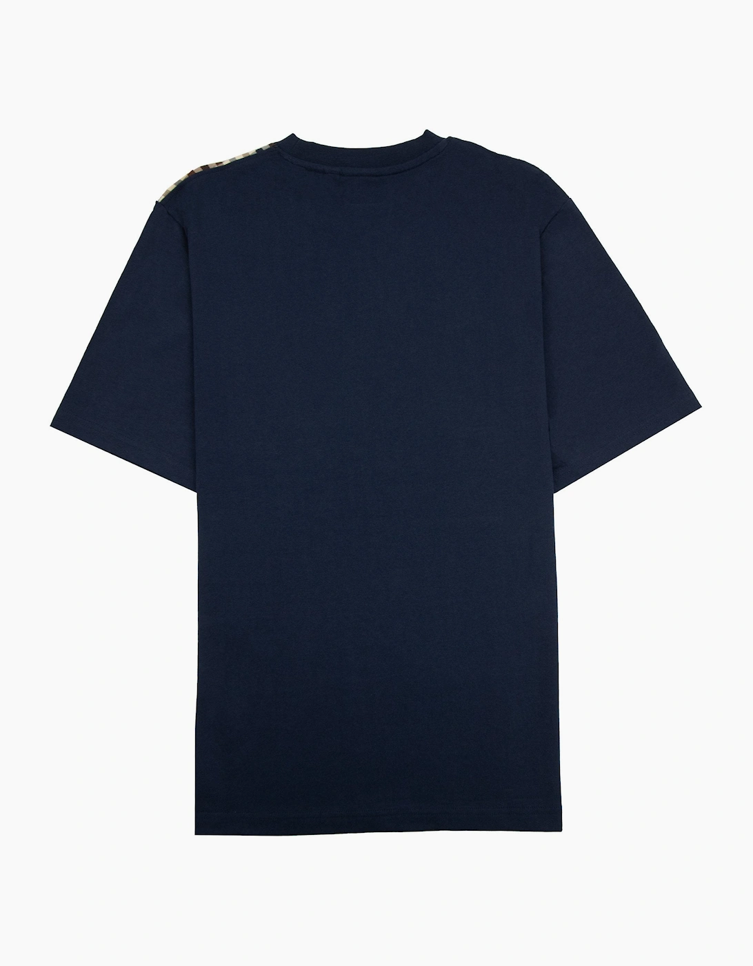 Aquascutum Active Side Club Check T Shirt Navy
